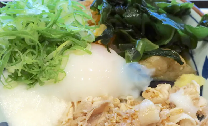 「丸亀製麺」の限定・鬼おろし豚しゃぶぶっかけにいろいろトッピングで具だくさんうどん