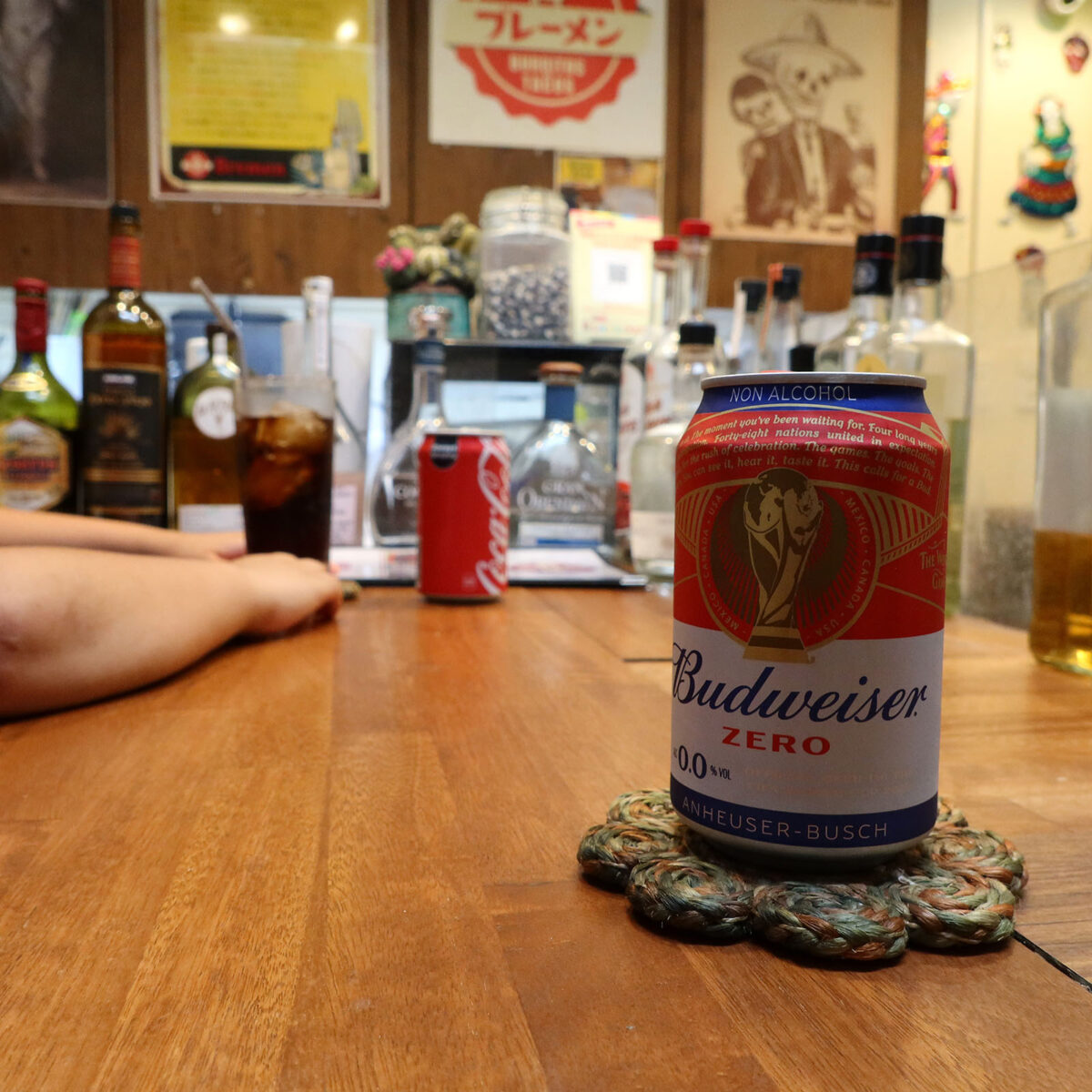 ドリンクはコーラとノンアルビール