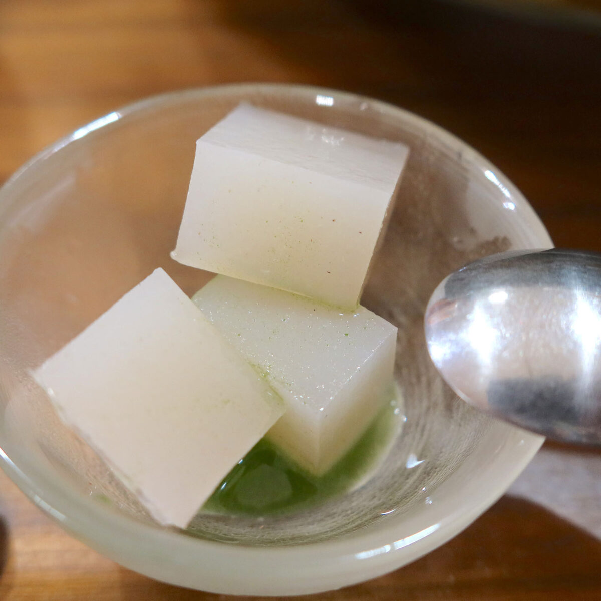 寒天と抹茶蜜