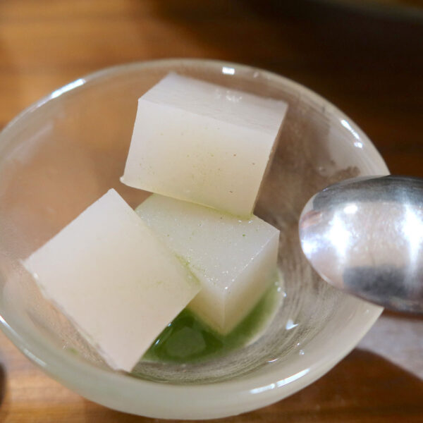 寒天と抹茶蜜