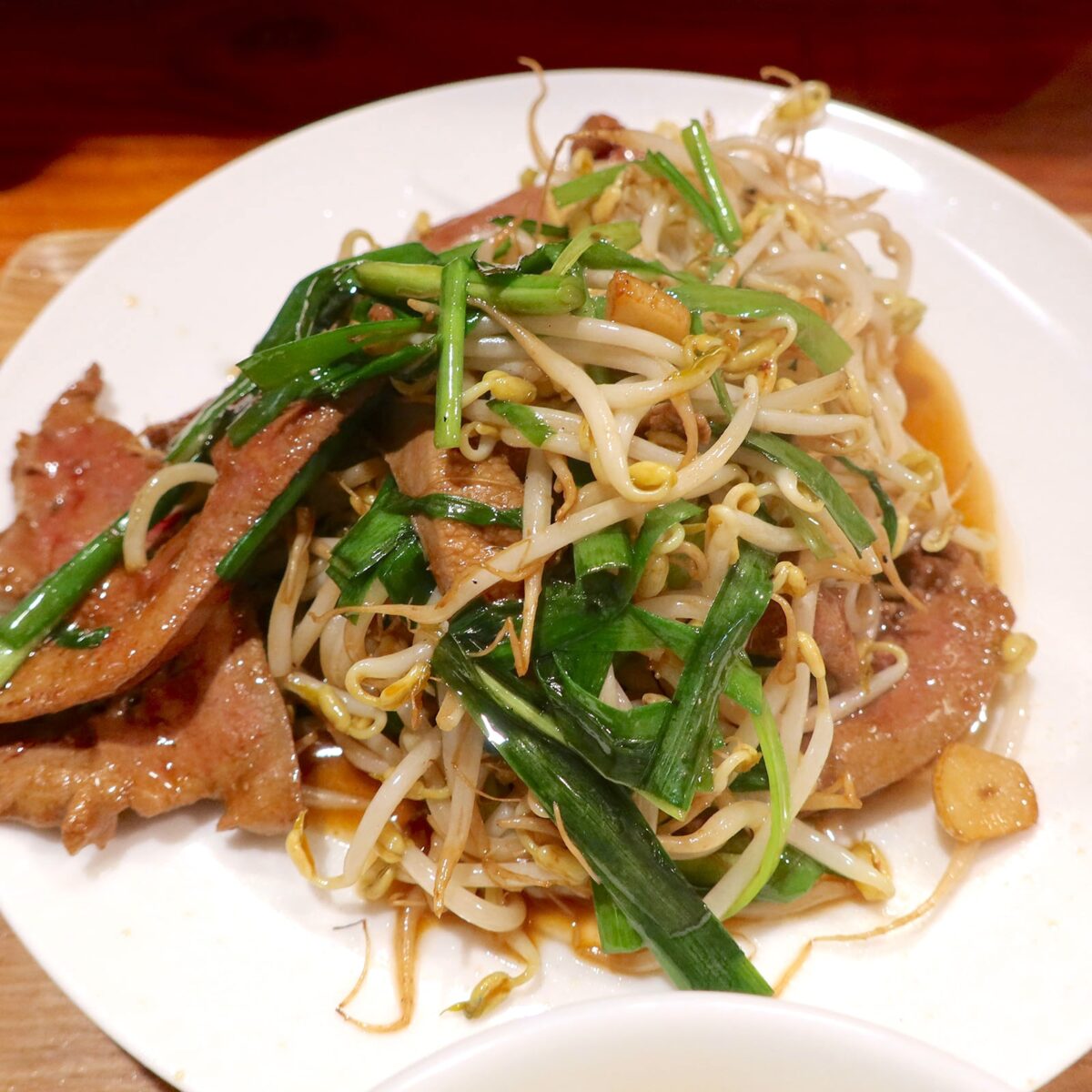 ニラともやしのシャキシャキ感