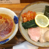 那覇「ラーメン 志のわ」で肉味噌の香ばしさがおいしい限定・担々つけ麺 味玉つき