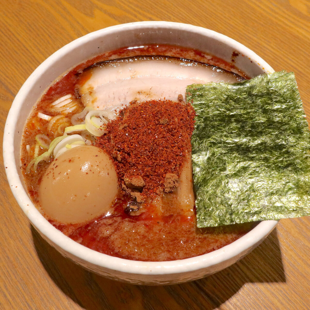 辛辛魚らーめん（1,180円）＋味玉（150円）