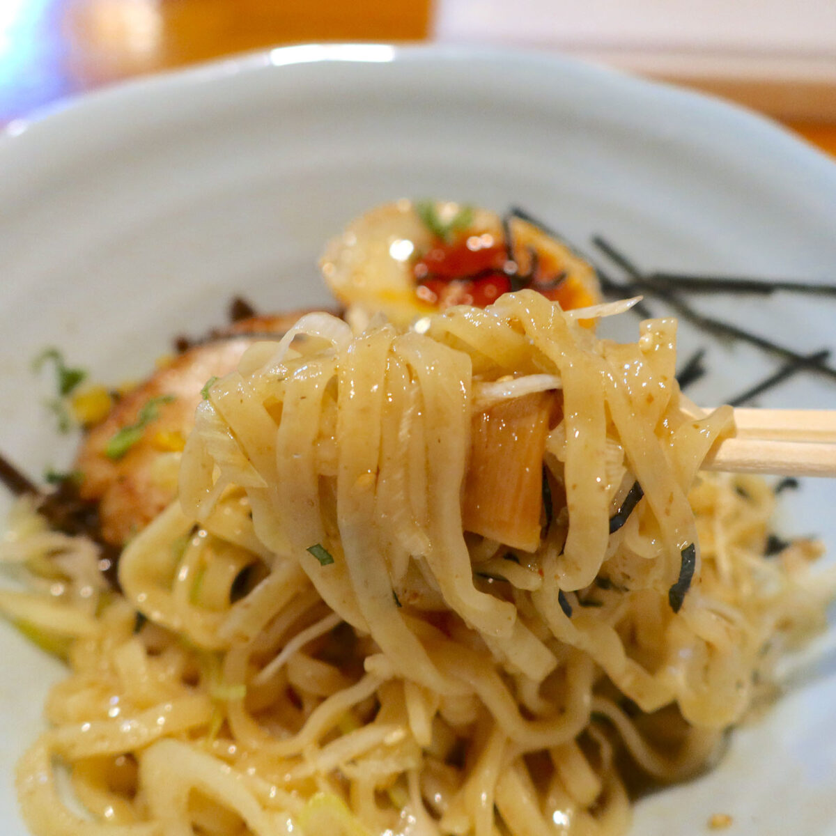 具材と一緒に食べやすい