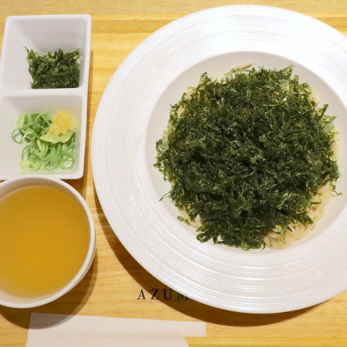 海苔バカ塩だし蕎麦（1,300円）