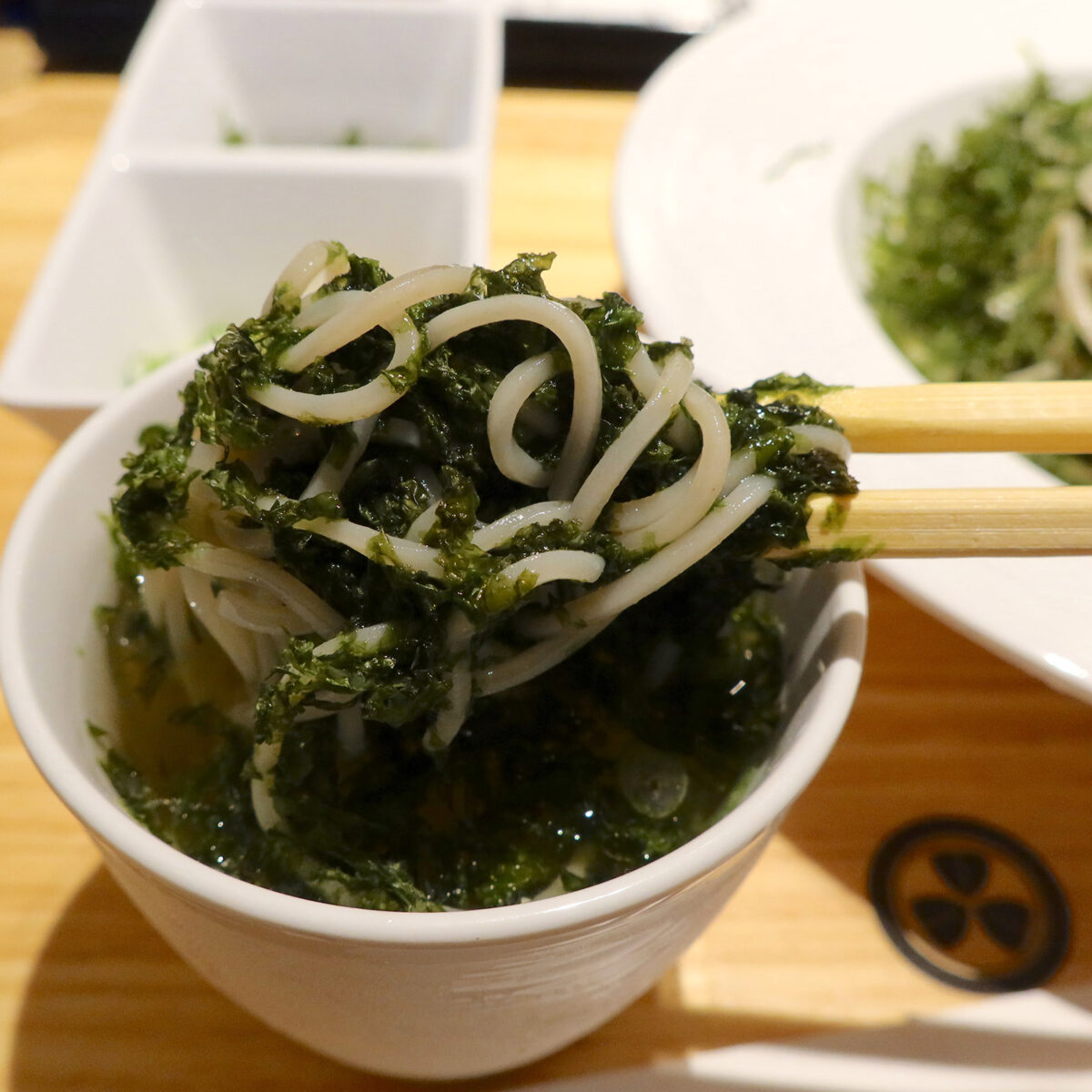 へぎそばとは異なる海苔の食感