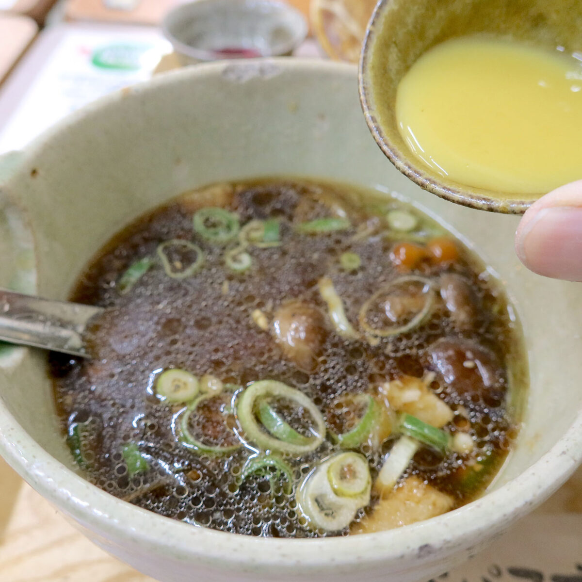シークワーサーと山葵で味変