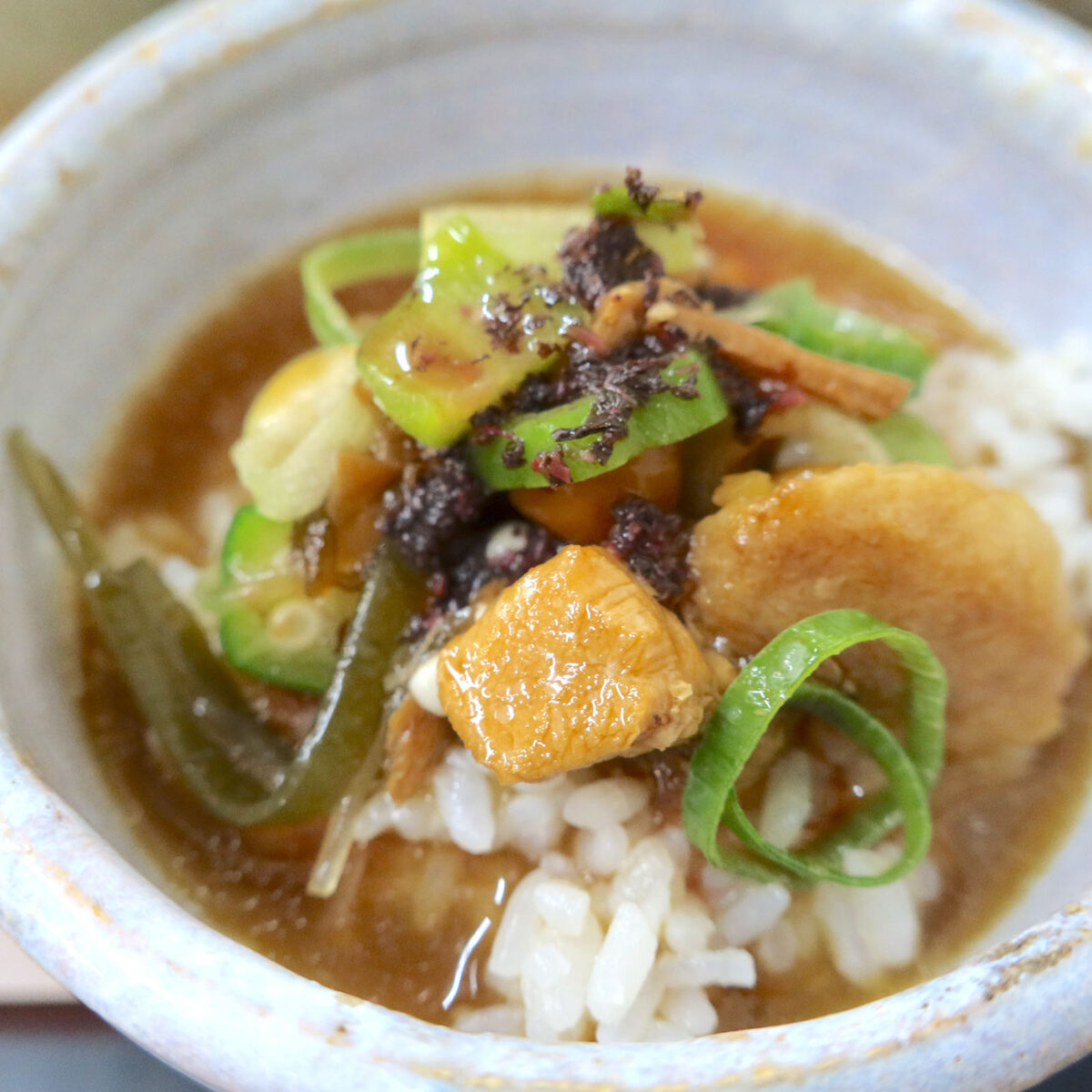 追い飯というか、茶漬け？