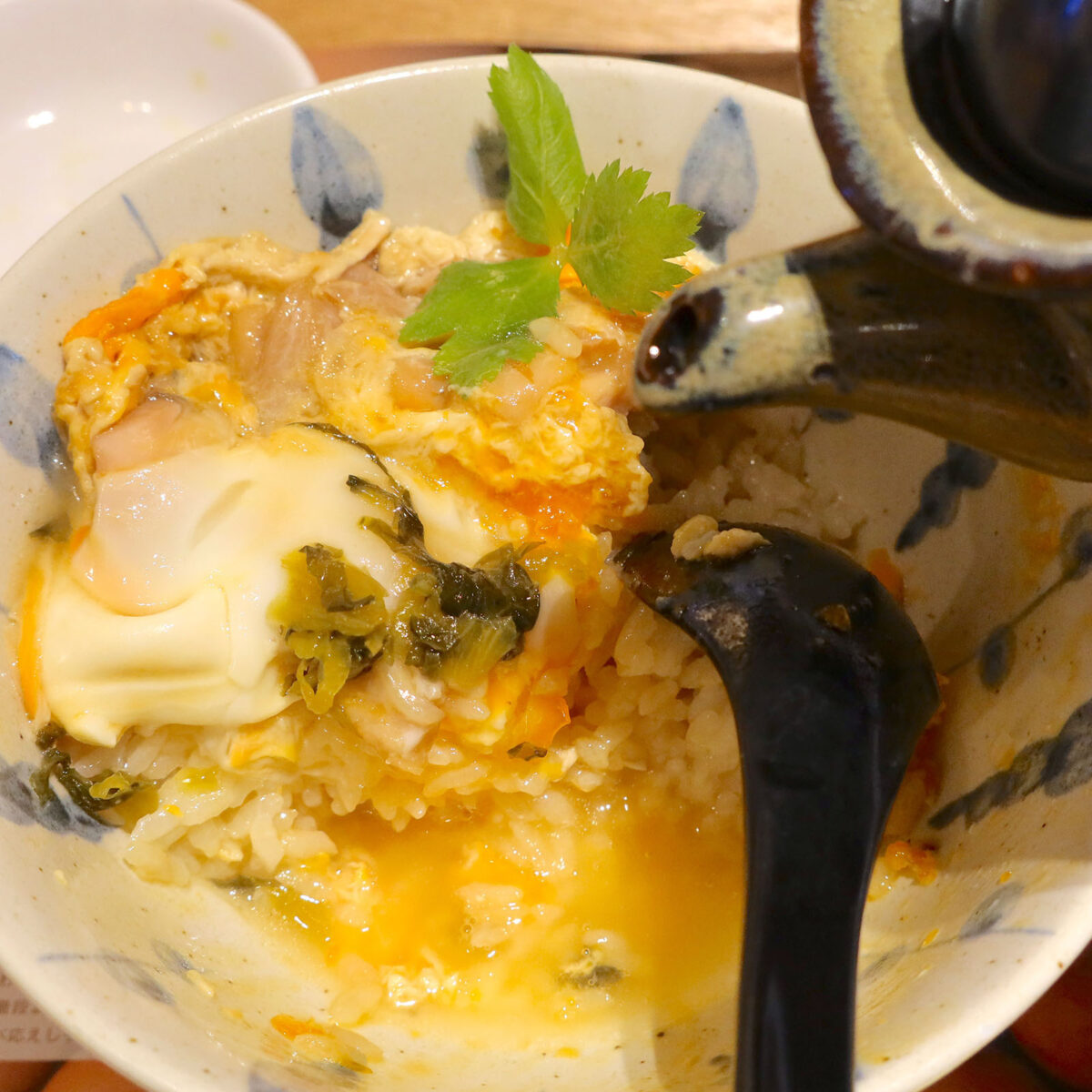 スープで雑炊風