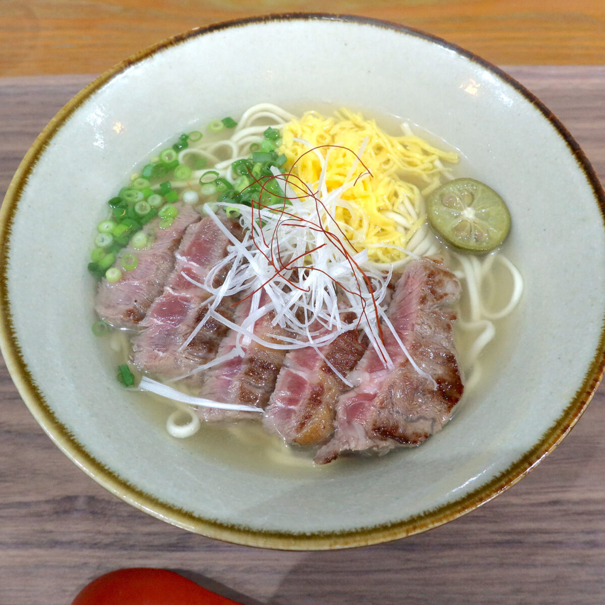 ステーキそば 100g（1,980円）