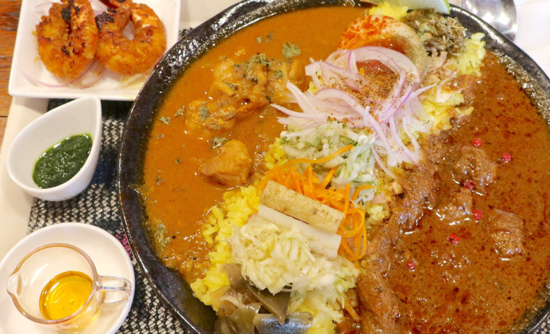 那覇・西町「Kenken Spice」で憧れのケララチキン&ポークビンダルー+マサラシュリンプ