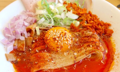 浦添・港川外人住宅「サンチクジュ港川」で限定・冷やし担々麺+味玉