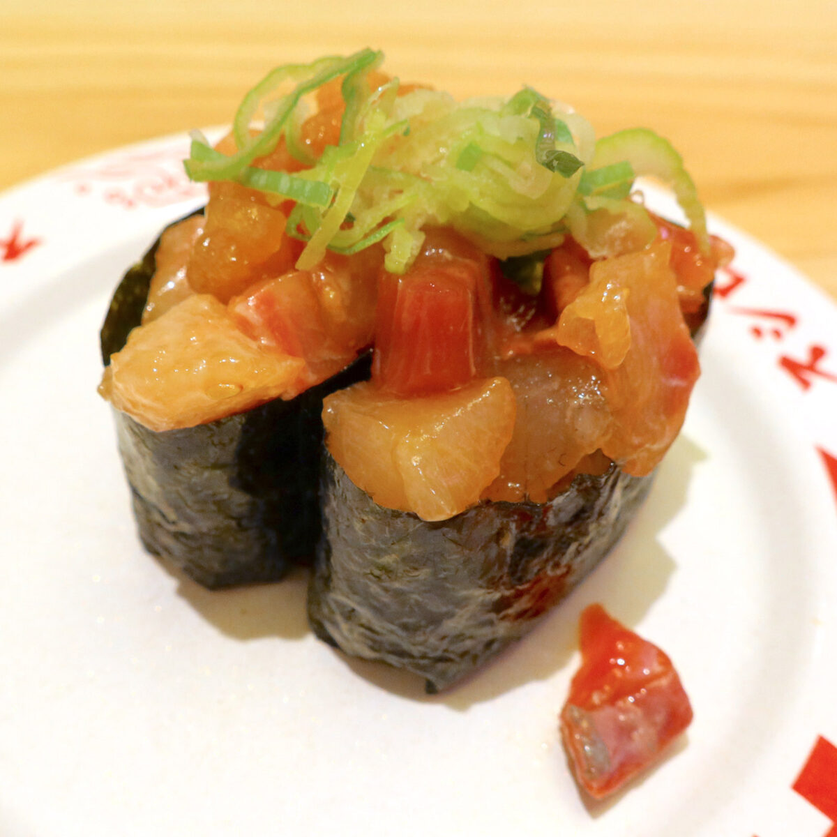 本日の海鮮漬け軍艦（120円）