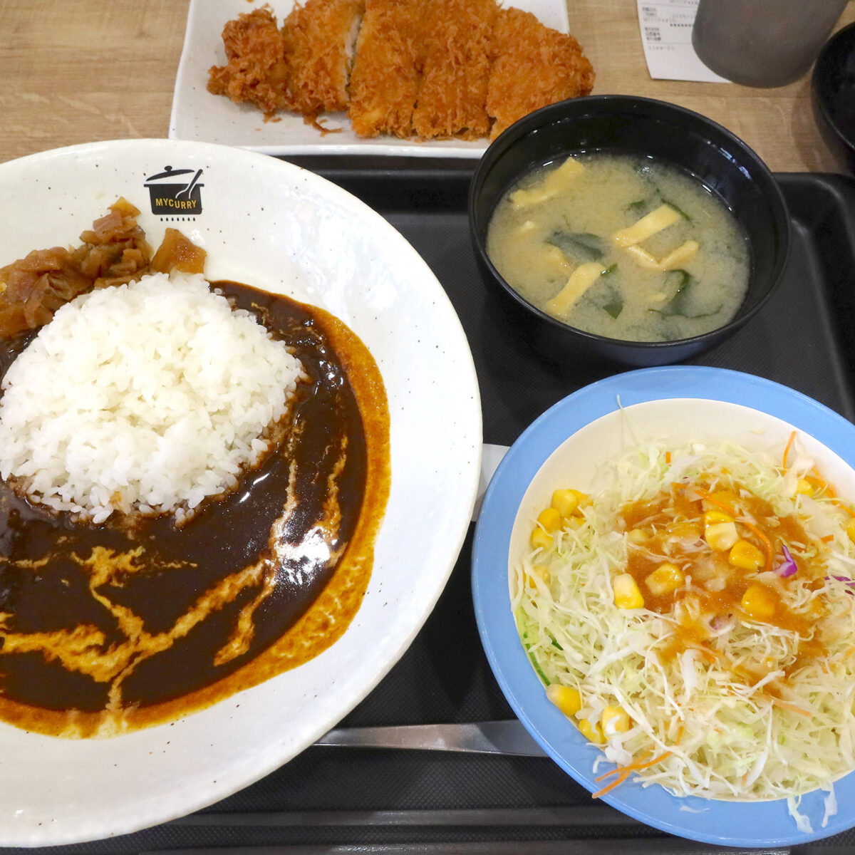 ネオカシミールカレー ランチセット(780円)+ロースカツ(390円)