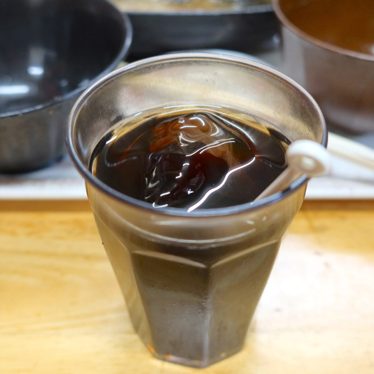 サービスのアイスコーヒー