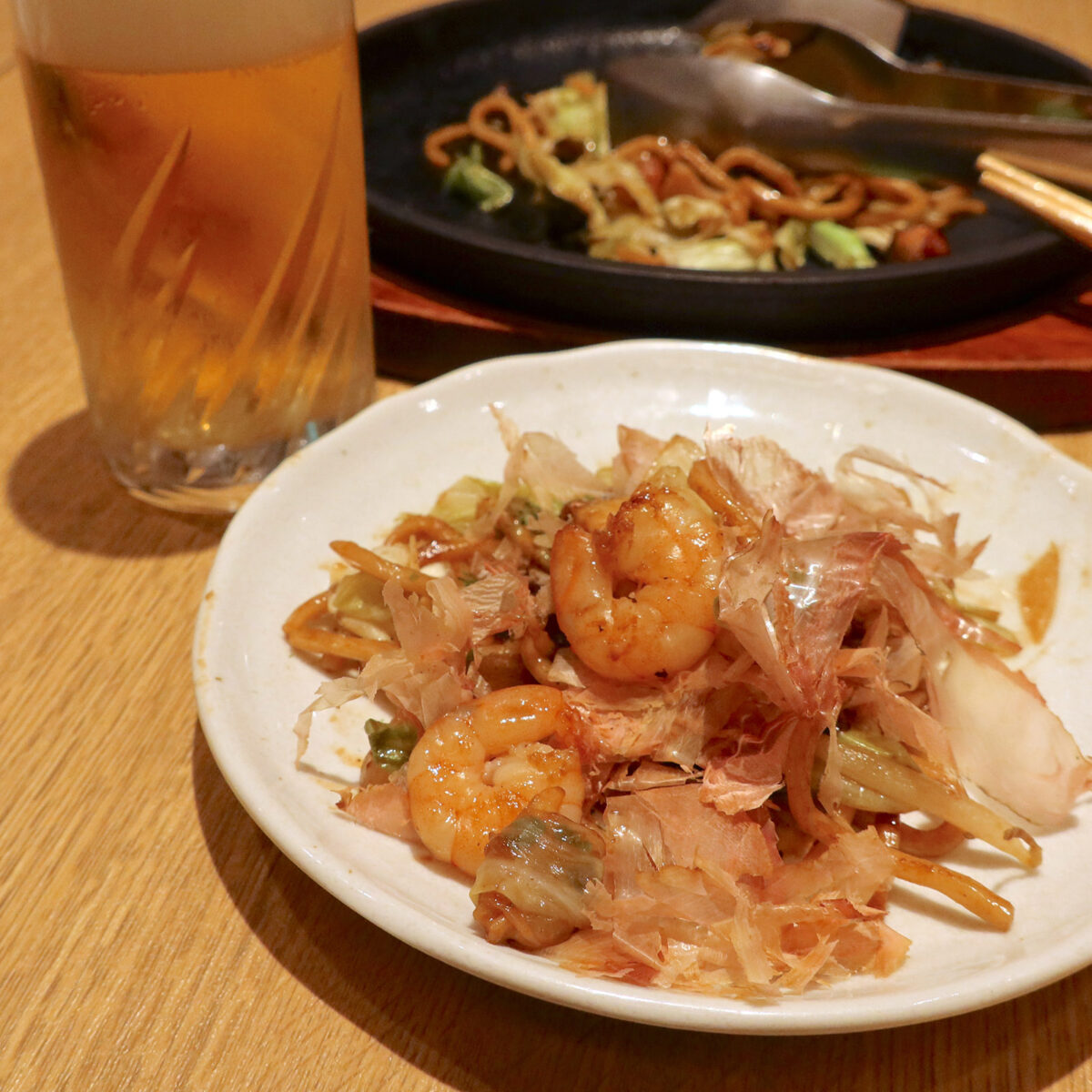 キャベツにアサリにソース味